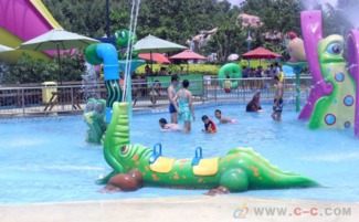 無錫大浪大型水上樂園設(shè)備,水上樂園設(shè)施,形象生動 鱷魚噴水
